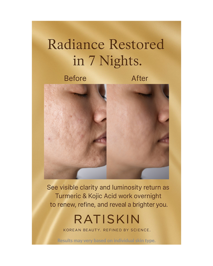 RATISKIN KOJIC ACID TURMERIC OVERNIGHT WRAPPING MASK