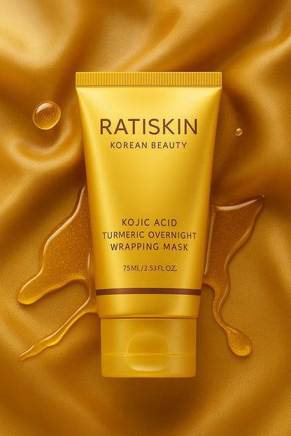 RATISKIN KOJIC ACID TURMERIC OVERNIGHT WRAPPING MASK